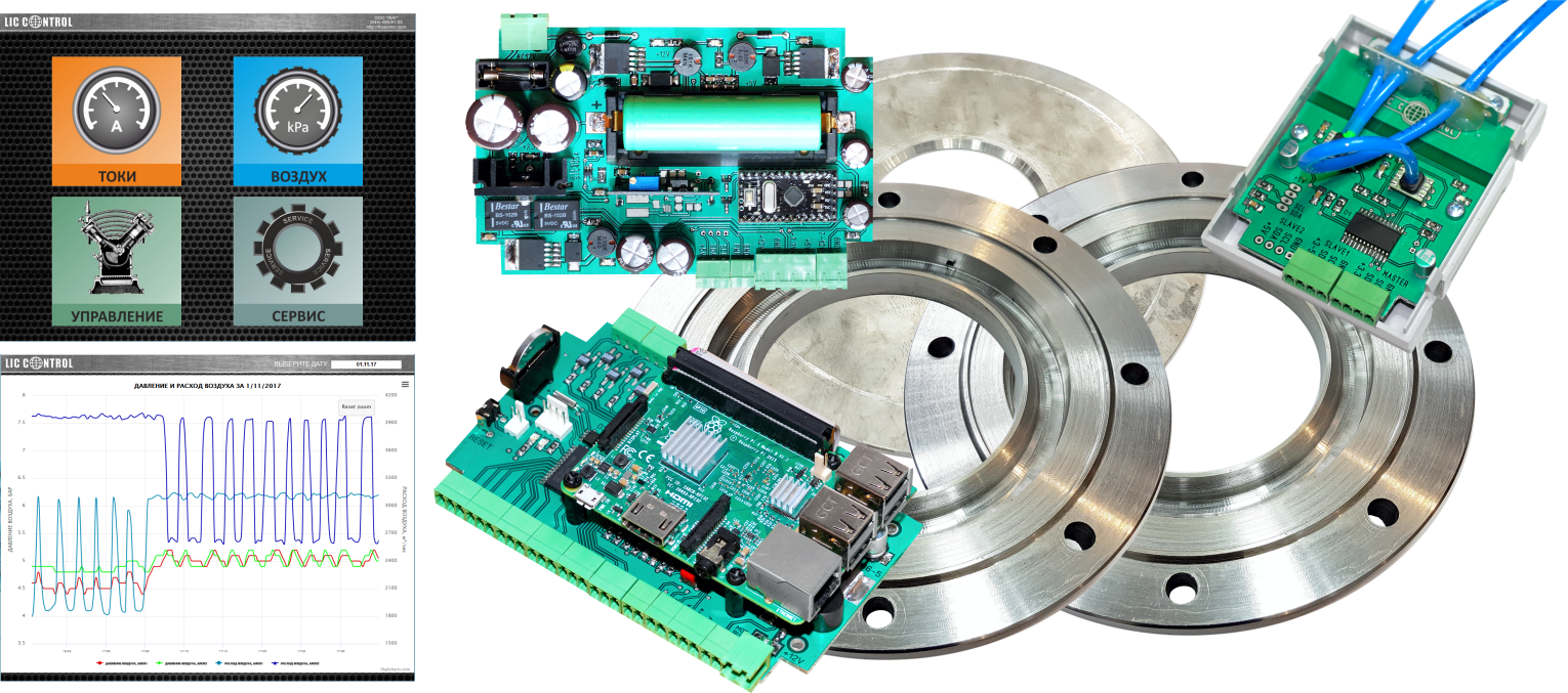 Air flow meter. Станція вимірювання витрати стисненого повітря, газу чи пари.