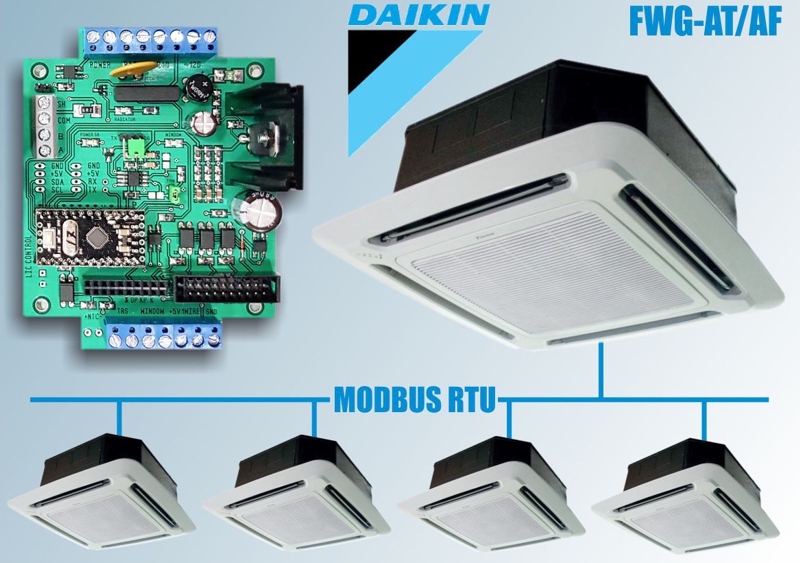 Modbus Daikin FWG-AT/AF зональный контроллер