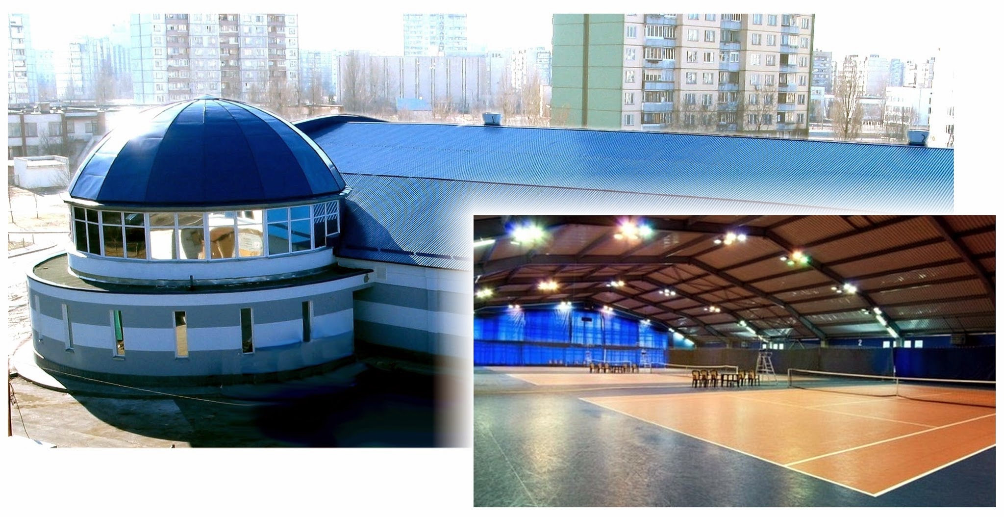 Система отопления, вентиляции и кондиционирования тенисного корта фитнесс-центра  АКВАРИУМ